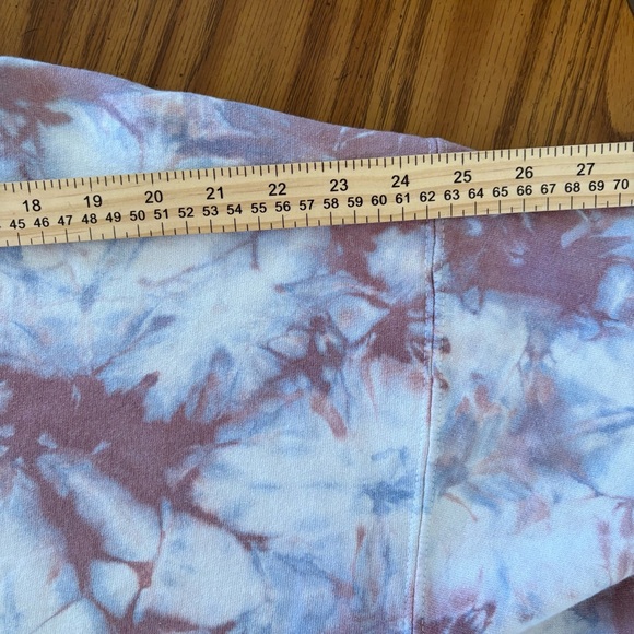 Anna Joyce Hand Dyed Tie Dye Crewneck Sweatshirt Size L Unisex Pastel Purples - Picture 4 of 10